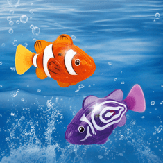 JOJOY® Robotska riba za plivanje 4 kom, aktivacija u vodi, LED svjetlosni efekti, interaktivna igračka na baterije | FISHISWIM