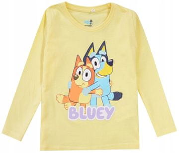 Eplusm Bluey djevojačka bluza dugih rukava od pamuka, žuta, 92 D061A