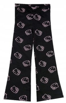 Eplusm Hello Kitty zvona tajice hlače flare proširene crne 170 D077E