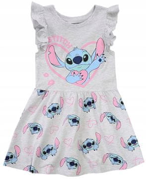 Eplusm STITCH STICZ ljetna haljina od pamuka s volanima, sivi melanž 116 D081J