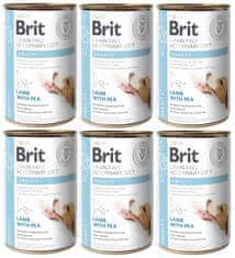 Brit Grain Free Vet Diets Dog Obesity Lamb & Peas - mokra hrana za pse - 6x400 g