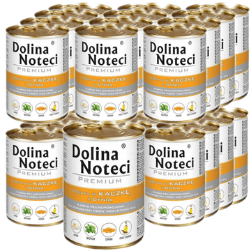 DOLINA NOTECI Premium mokra hrana za pse s patkom i bundevom, konzerva 24 x 400 g