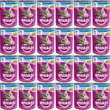 Whiskas WHISKAS Adult s tunom u želeu - mokra hrana za mačke - konzerva - 24 x 400 g