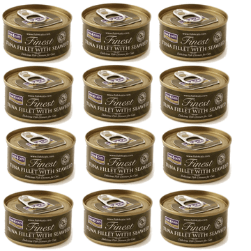 Fish4Dogs FISH4CATS Filet tune s algama - mokra hrana za mačke - 12x70g