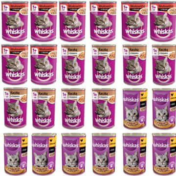 Whiskas Mokra hrana za mačke MIX okusa 24 x 400 g