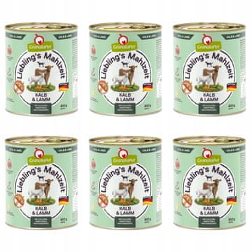 GranataPet Liebling´s Mahlzeit teletina 6 x 800g