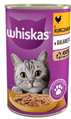 Whiskas PILETINA U ŽELEU KONZERVI 24x400 mokra hrana za mačke s PILETINOM