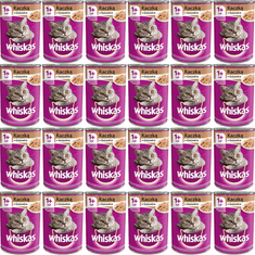 Whiskas hrana za odrasle mačke s patkom u želeu - mokra hrana za mačke - 24 x 400 g