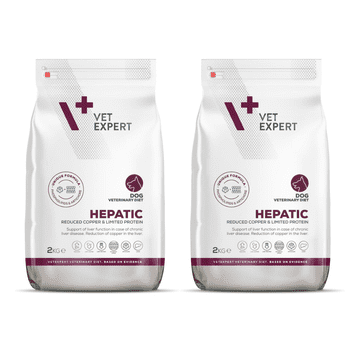 VetExpert Veterinary Diet Hepatic suha hrana za pse 2 x 2 kg