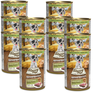 STUZZY Monoprotein štenci mokra hrana za pse sa svježom teletinom 12 x 400 g