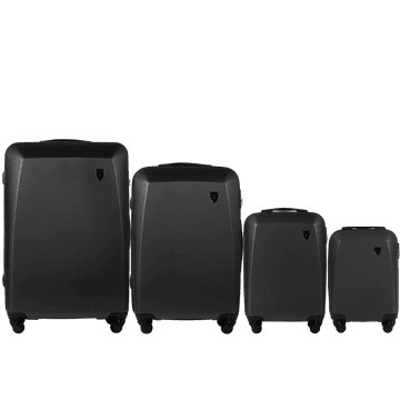 Set od 4 Wings Plover kofera, tamnosive boje