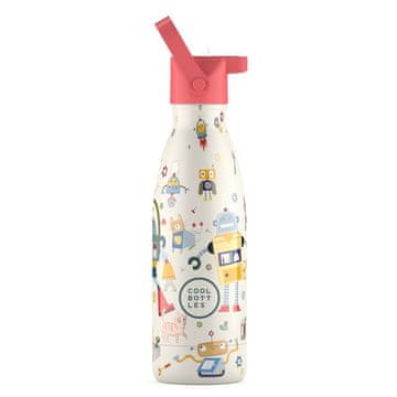 Cool Bottles bočica od nehrđajućeg čelika - 350 ml - Messy Robots