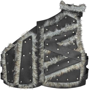 Nikcorp Vikinški prsni oklop HiiFeuer, srednjovjekovni kožni kostim za LARP i cosplay, podesivi fantasy oklop za ratnika, univerzalna veličina, sintetička koža, vintage dizajn, 1 komad
