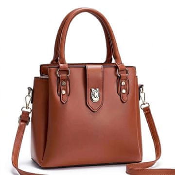 Dollcini Ženska crossbody torbica od umjetne kože smeđa