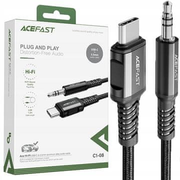 AceFast Acefast Usb-C Audio Kabel Za Mobitele 1,2 M Aux Mini Jack Muški Za Tablete