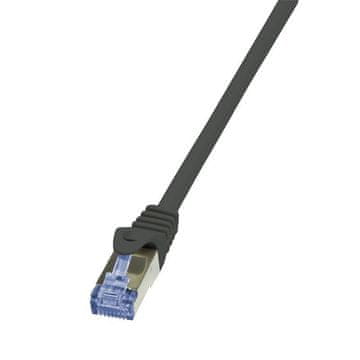 LogiLink CQ4023S Cat.6A/7 600 MHz S/FTP PIMF patch kabel 0,50 m crni