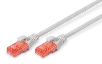 Digitus UTP patchcord kat. 6 10m PVC sivi