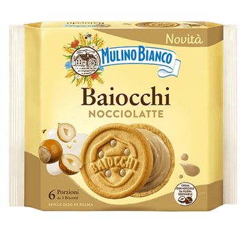 Mulino Bianco Baiocchi Nocciolatte keksi s kremom od lješnjaka Mulino Bianco 168g