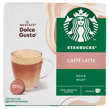 Starbucks Kava u kapsulama Dolce Gusto Caffe Latte 121g - Starbucks