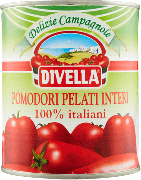 DIVELLA Pelati Interi paradajz 800g -