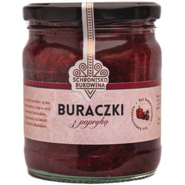 Buraczki s paprikom 345 g - sklonište Bukowina