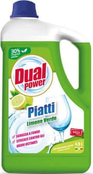 DUAL POWER Sredstvo za pranje posuđa piatti limone 4,9l - dual power