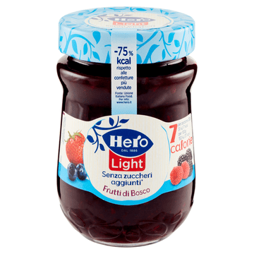 Hero Konfitura od šumskog voća bez šećera 280 g - Hero light