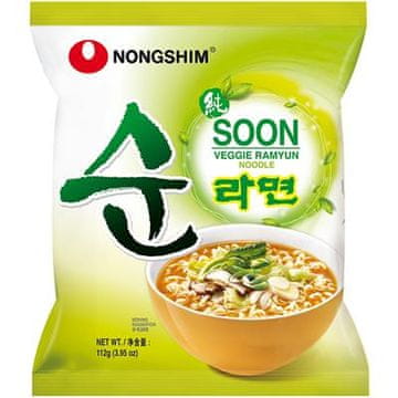 Nongshim Trenutna instant vegetarijanska juha Soon Veggie Ramyun 112g - Nongshim