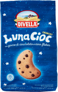 DIVELLA Keksi s komadićima čokolade Luna Cioc 350g - Divella