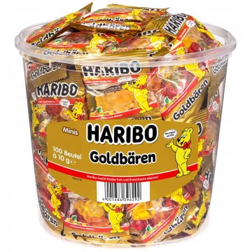 Haribo Žele od medvjedića goldbaren mini 100szt 1kg - Haribo