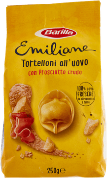 Barilla Tortellini s sirovim šunkom Emiliane Tortelloni all'uovo con Prosciutto Crudo 250g - Barilla