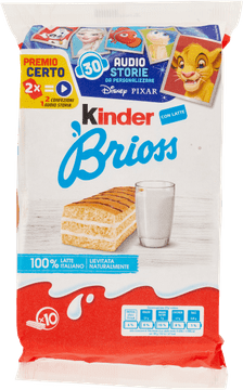 KINDER Brioss mliječni sendvič keksi 10x27g -