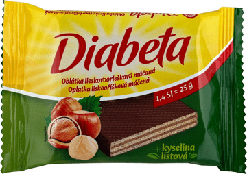 Diabeta Vaflić s preljevom od oraha 25g - Diabeta
