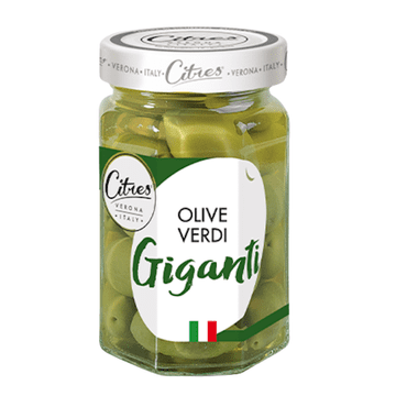 Zelene velike slane masline Giganti 540g - Citres