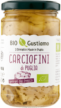 Karczochy di Puglia in olio extravergine d'oliva 280g, bio gustiamo