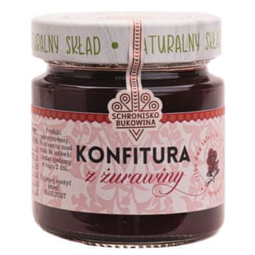 Konfitura od brusnice 240g - Schronisko Bukowina niski słoik