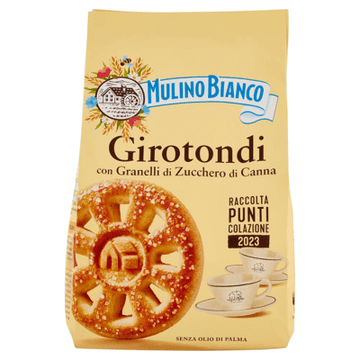 Mulino Bianco Keksi girotondi sa granulama šećera od trske 350g – Mulino Bianco
