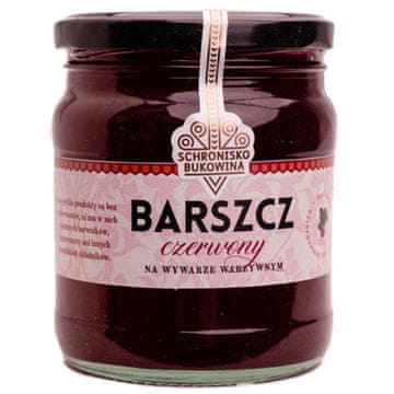 Crveni boršč na povrtnom temeljcu 400ml - Schronisko Bukowina