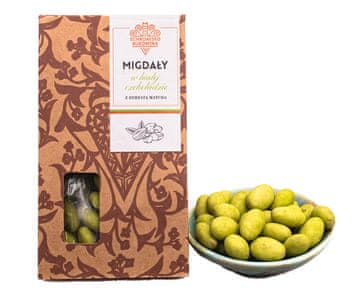 Bademi u bijeloj čokoladi s Matcha čajem 100g -