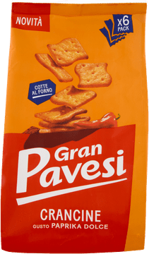 Krakeri crancine paprika 180 g – Gran Pavesi