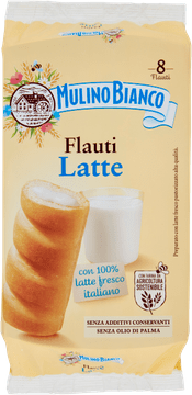 Mulino Bianco Keksi s kremastim punjenjem Flauti Latte 280g - Mulino Bianco