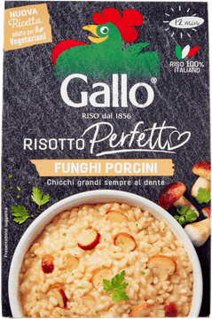 Risotto s gljivama, funghi porcini, 175g - Gallo