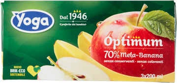 Yoga Sok jabłkowo-bananowy optimum iz Italije (3x200 ml) - Yoga