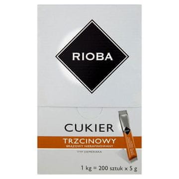 Rioba Nerafinirani šećer od trske u vrećicama 200x5 g - Rioba