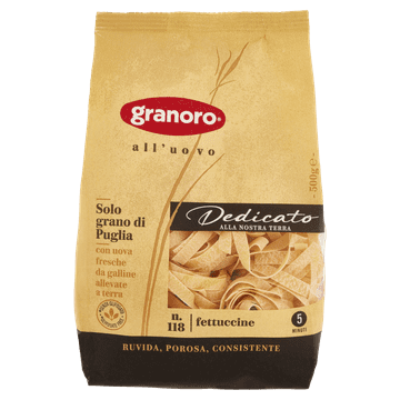 Granoro Makaron dedicato fettucine uovo n.118 500g - granoro