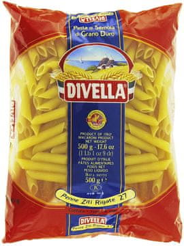 DIVELLA Penne Ziti Rigate 27 500g tuba tjestenina -