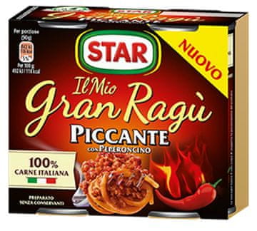Star Ragu Piccante Con Peperoncino 2x180g psz - Star