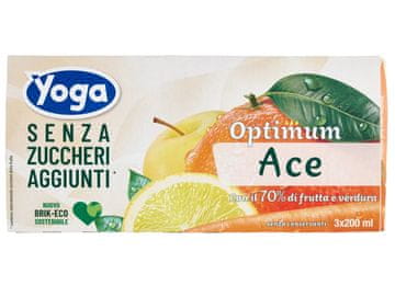 Yoga Kutija za sok Brik Ace senza zuccheri aggiunti 3x200ml -