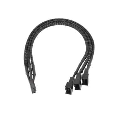 Akyga ADAPTER s kabelom: 4-pin (ženski) / 2x 4-pin (muški) / 1x 3-pin (muški), 15 cm AK-CA-65