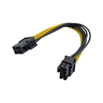 Akyga ADAPTER s PCI-E 6-pin (muški) / PCI-E 8-pin (ženski) kabelom AK-CA-07